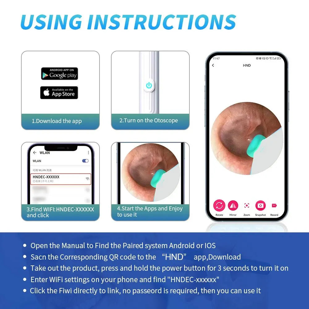Ear Cleaner NK3 PRO Camera IOS & ANDROID